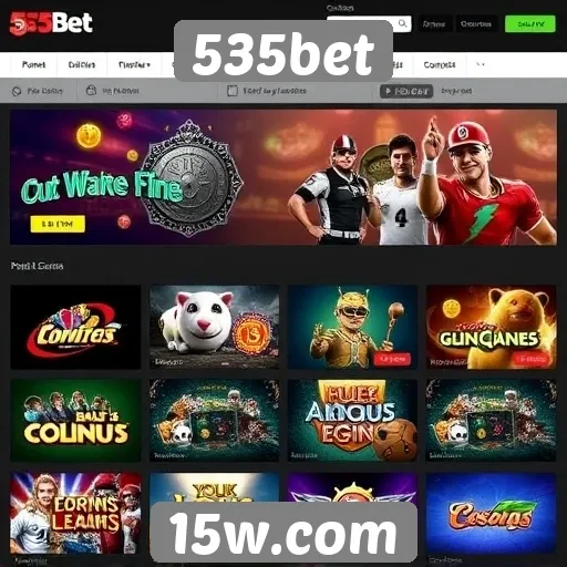Principais jogos disponíveis no site 535bet